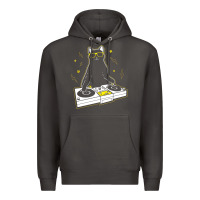 Smoke cat dj Premium Hoodie - artisFamous