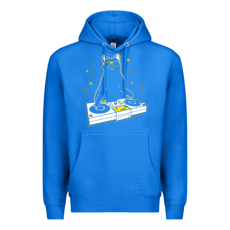 Cat Dj Premium Hoodie by artisFamous | Teevron