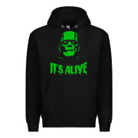 Black frankenstein Premium Hoodie - artisFamous