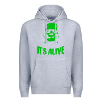 Heather Grey frankenstein Premium Hoodie - artisFamous