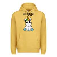 Antique Gold so manly funny unicorn Premium Hoodie - artisFamous