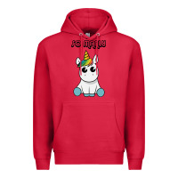 Cardinal so manly funny unicorn Premium Hoodie - artisFamous