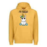 Mustard so manly funny unicorn Premium Hoodie - artisFamous
