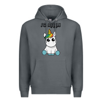 Rock so manly funny unicorn Premium Hoodie - artisFamous
