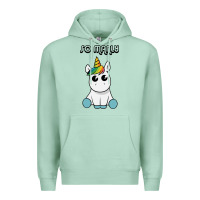 Seafoam so manly funny unicorn Premium Hoodie - artisFamous