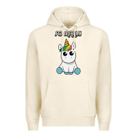 Tofu so manly funny unicorn Premium Hoodie - artisFamous