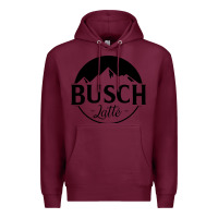 Burgundy busch latte Premium Hoodie - artisFamous