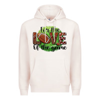 Pale Pink for the love of the game football Premium Hoodie - BarkalooDesign
