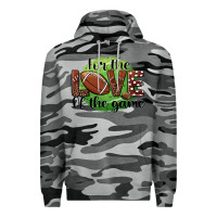 Slate Camo for the love of the game football Premium Hoodie - BarkalooDesign