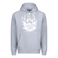 Heather Grey camp crystal lake sweatshirt Premium Hoodie - artisFamous