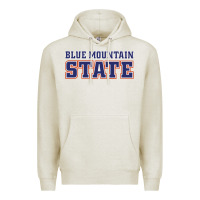 Oatmeal Heather blue mountain state Premium Hoodie - artisFamous