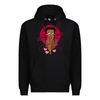 Black Black Betty Boop Premium Hoodie - artisFamous