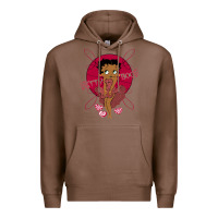Chestnut Black Betty Boop Premium Hoodie - artisFamous