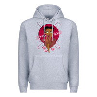 Heather Grey Black Betty Boop Premium Hoodie - artisFamous