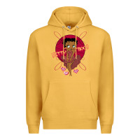 Mustard Black Betty Boop Premium Hoodie - artisFamous