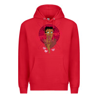 Red Black Betty Boop Premium Hoodie - artisFamous