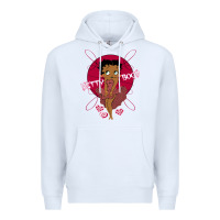 White Black Betty Boop Premium Hoodie - artisFamous