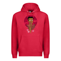 Cardinal Black Betty Boop Premium Hoodie - artisFamous