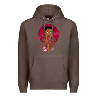 Coffee Black Betty Boop Premium Hoodie - artisFamous