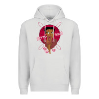 Dove Grey Black Betty Boop Premium Hoodie - artisFamous