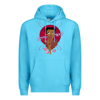 Ocean Blue Black Betty Boop Premium Hoodie - artisFamous