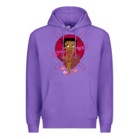 Purple Black Betty Boop Premium Hoodie - artisFamous