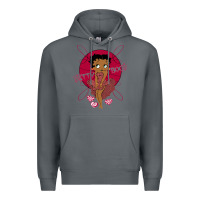 Rock Black Betty Boop Premium Hoodie - artisFamous