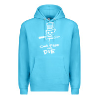 Ocean Blue bourdain cook free or die Premium Hoodie - artisFamous