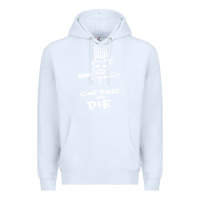 White bourdain cook free or die Premium Hoodie - artisFamous