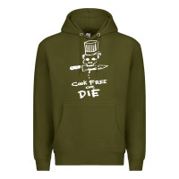 Army Green bourdain cook free or die Premium Hoodie - artisFamous