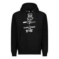 Black bourdain cook free or die Premium Hoodie - artisFamous