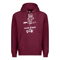 Burgundy bourdain cook free or die Premium Hoodie - artisFamous