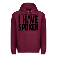 Burgundy this is the way spoken Premium Hoodie - artisFamous