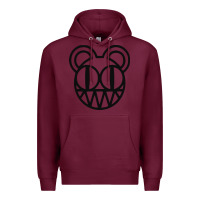 Burgundy radioheat  png Premium Hoodie - artisFamous