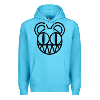 Ocean Blue radioheat  png Premium Hoodie - artisFamous