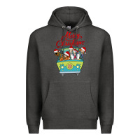 Charcoal Heather Scooby Doo merry christmas Premium Hoodie - artisFamous