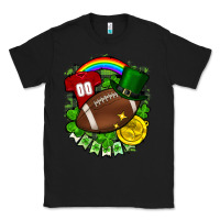 Black St. Patrick's Day American Football Classic Tee - FaDigitalArtStudio