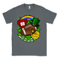 Charcoal Heather St. Patrick's Day American Football Classic Tee - FaDigitalArtStudio