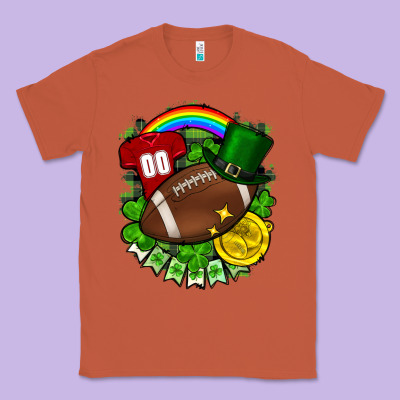 St. Patrick's Day American Football Classic Tee Designed By Fadigitalartstudio