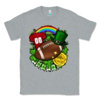 Heather Grey St. Patrick's Day American Football Classic Tee - FaDigitalArtStudio