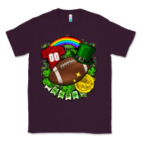 Plum St. Patrick's Day American Football Classic Tee - FaDigitalArtStudio