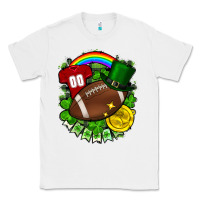 White St. Patrick's Day American Football Classic Tee - FaDigitalArtStudio