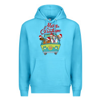 Ocean Blue Scooby Doo merry christmas Premium Hoodie - artisFamous