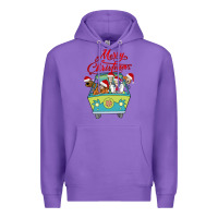 Purple Scooby Doo merry christmas Premium Hoodie - artisFamous