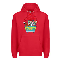 Red Scooby Doo merry christmas Premium Hoodie - artisFamous