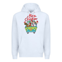 White Scooby Doo merry christmas Premium Hoodie - artisFamous