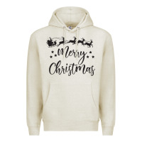 Oatmeal Heather merry christmas Premium Hoodie - artisFamous