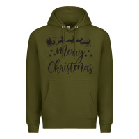 Army Green merry christmas Premium Hoodie - artisFamous