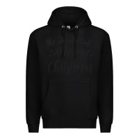 Black merry christmas Premium Hoodie - artisFamous