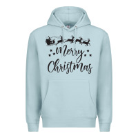 Blue Mist merry christmas Premium Hoodie - artisFamous